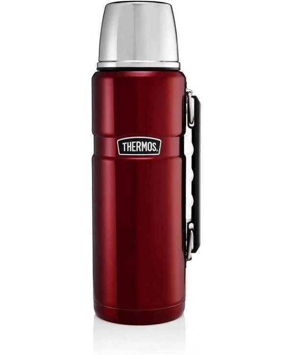 Thermos Stainless King food flask 710ml burgundy red with handle