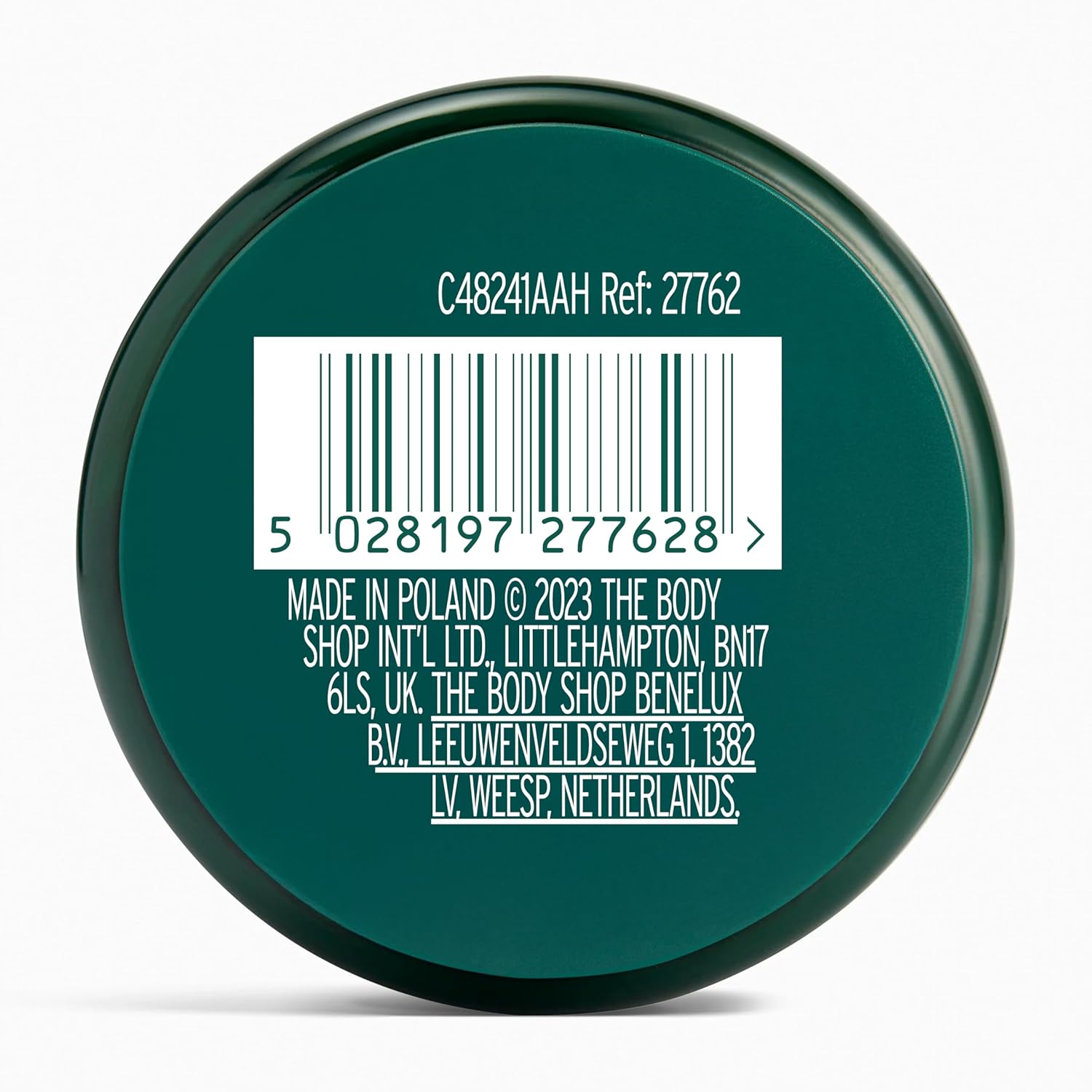 The Body Shop Vitamin C Glow Boosting Moisturiser 50ml teal jar back view