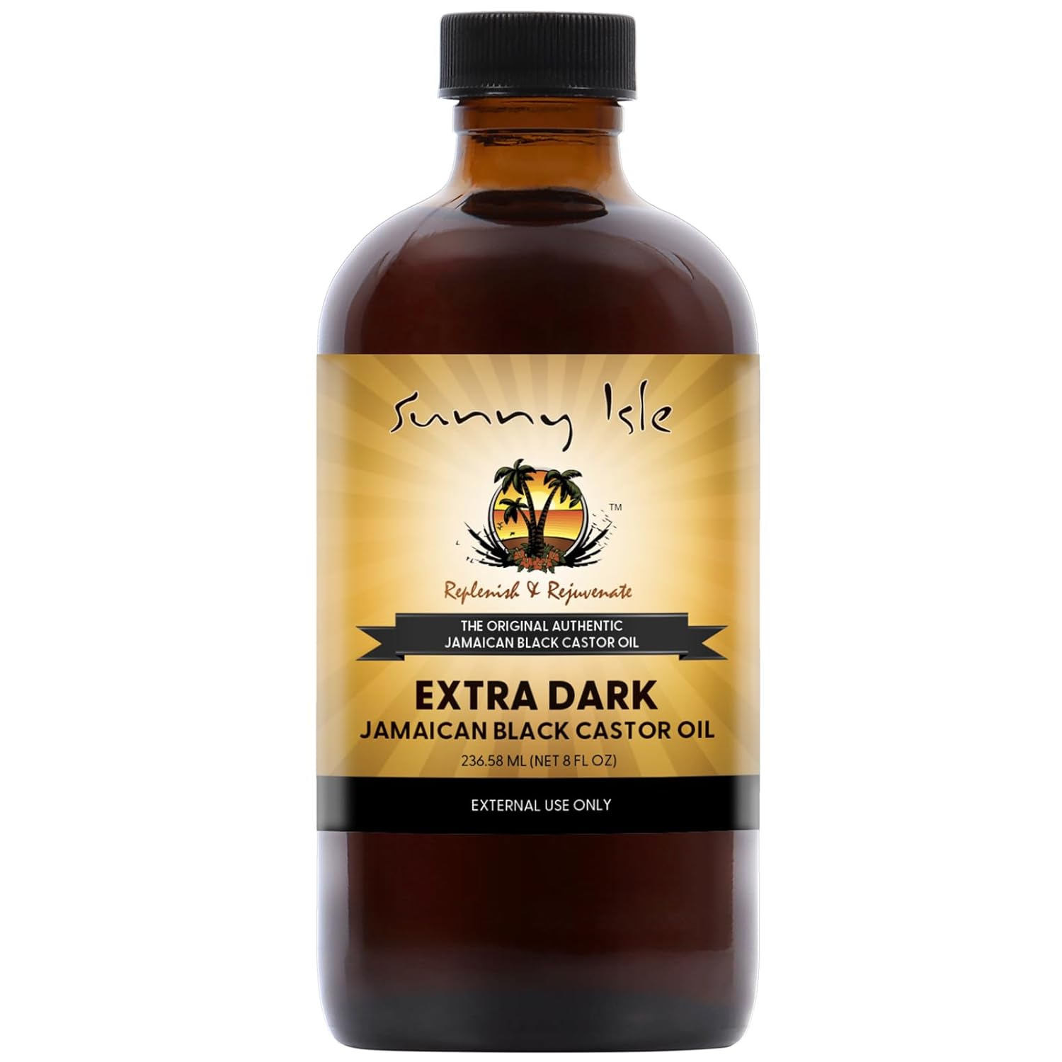 Sunny Isle Extra Dark Jamaican Black Castor Oil, 8 fl oz bottle