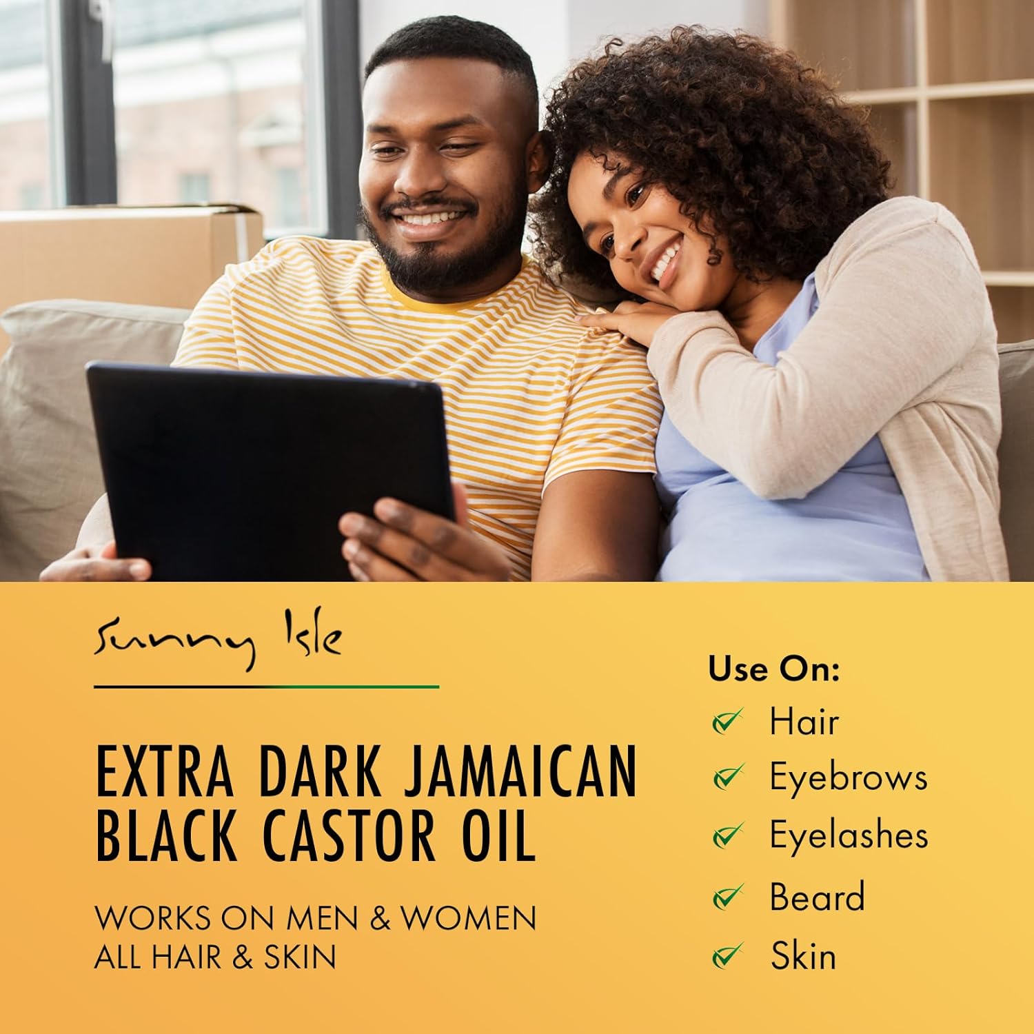 Sunny Isle Extra Dark Jamaican Black Castor Oil, 8 fl oz bottle