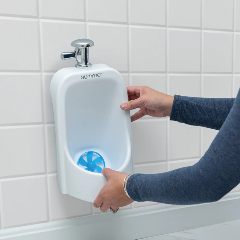 Summer Infant My Size white child urinal with chrome flusher
