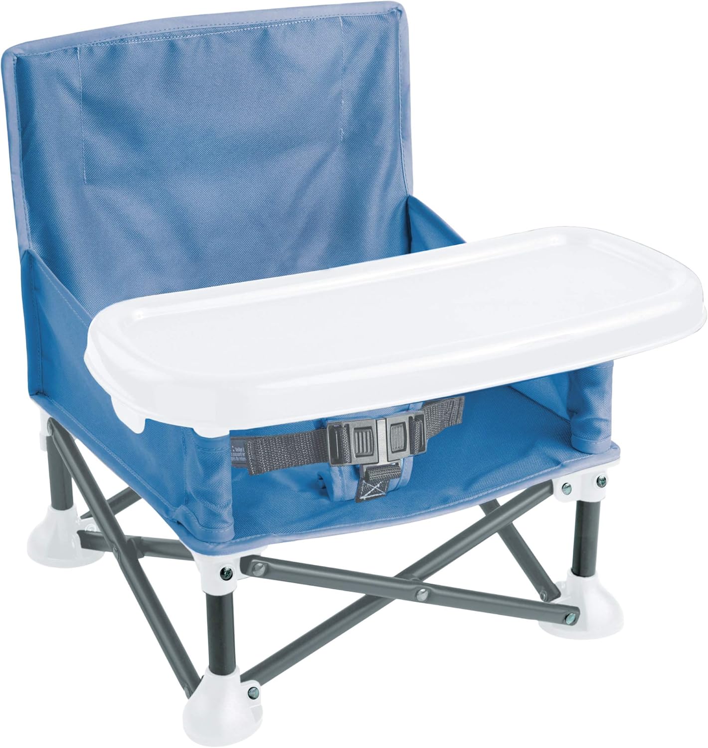 Summer Pop 'n Sit portable booster chair in blue with white tray