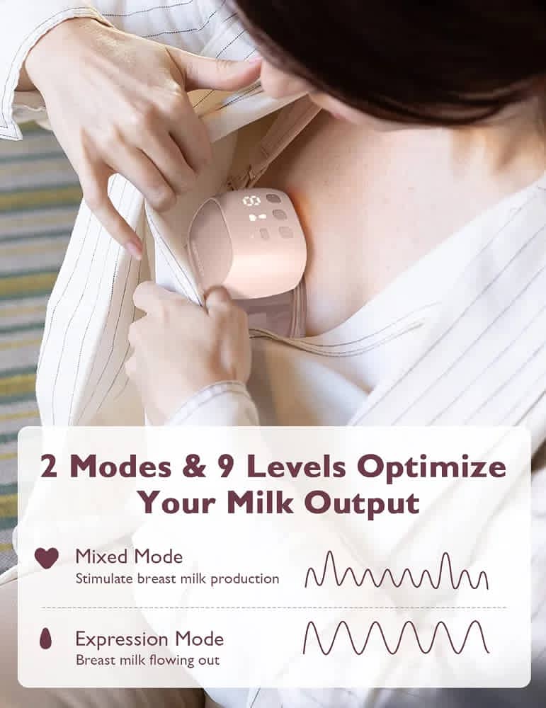 Momcozy S9 Pro Wearable Breast Pump (Single, Pink, 180ml). — photo 3