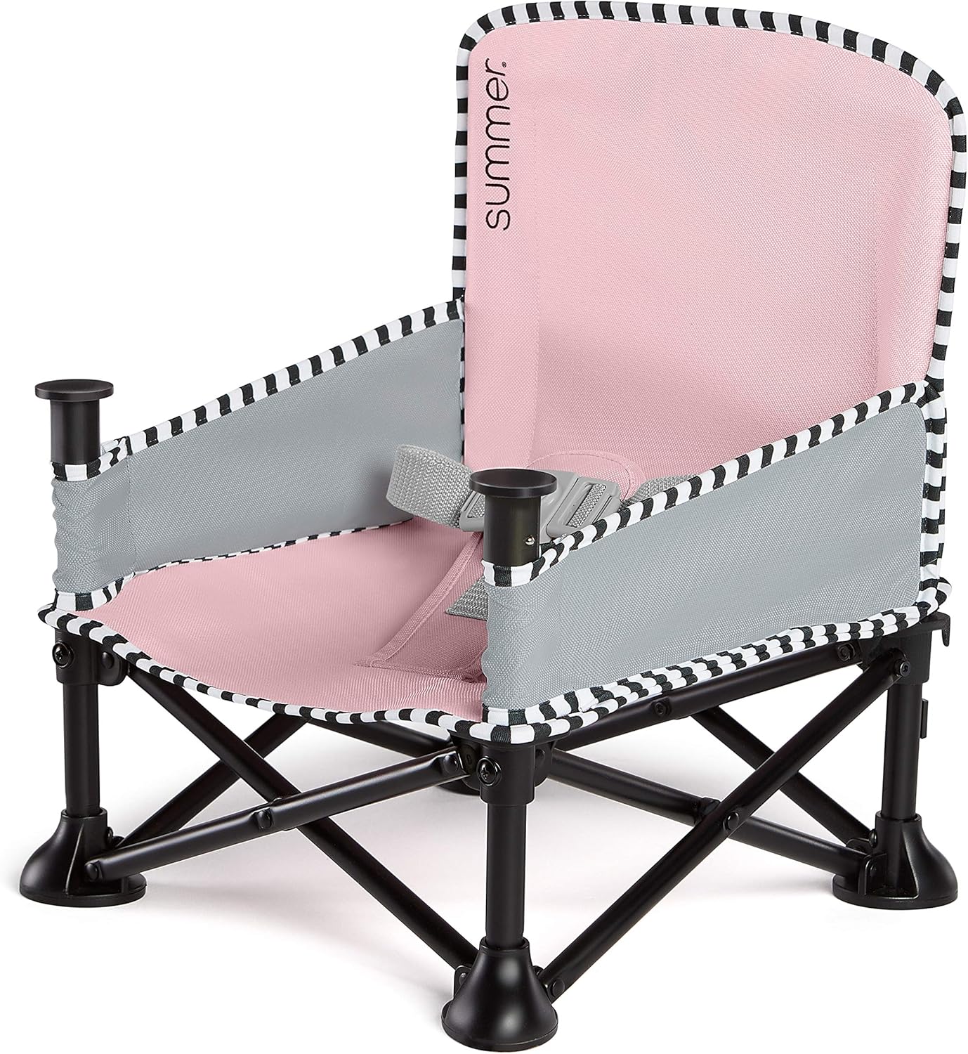 Summer Pop 'n Sit SE Booster Seat in pink with black frame