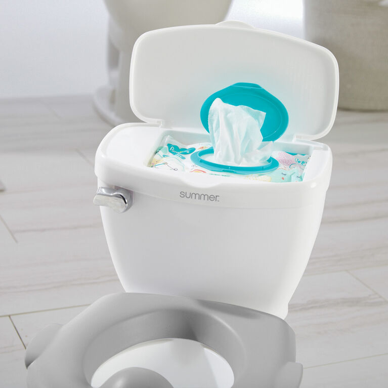 Summer Infant My Size Potty Train white and turquoise seat trainer