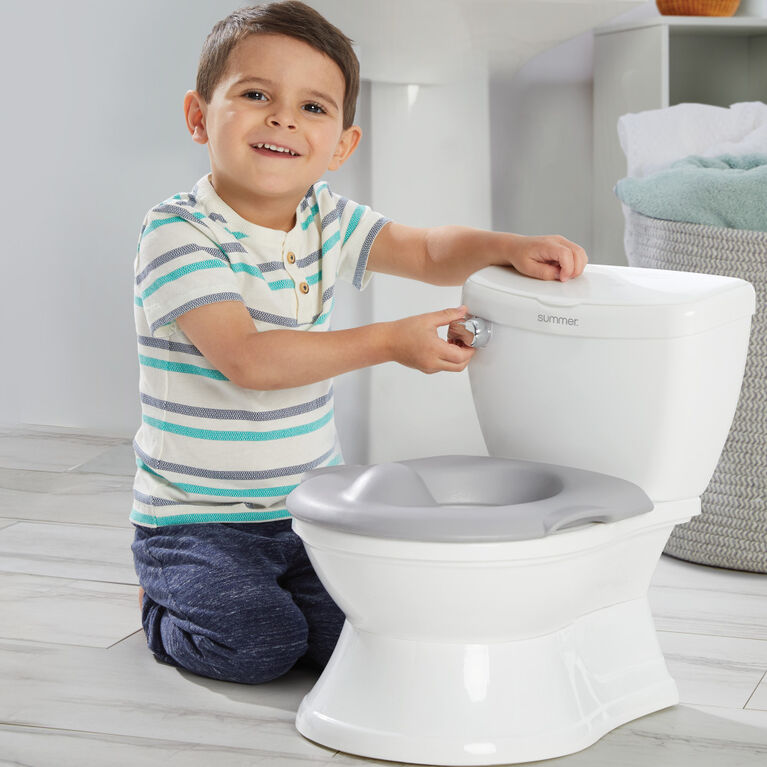 Summer Infant My Size Potty Train and Transition seat, white with grey lid
