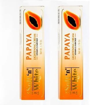 Swiss Soft'n White Papaya Lightening Cream 50g tube pair