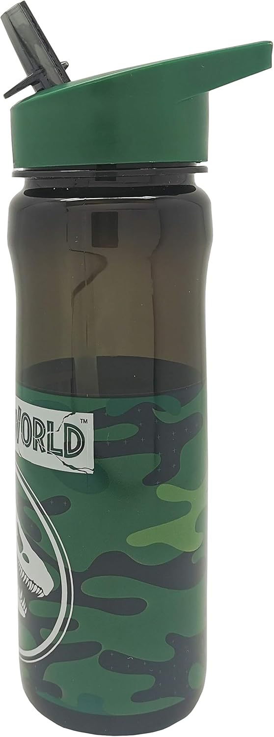 Polar Gear Jurassic World Camo green 600ml sports bottle with flip straw