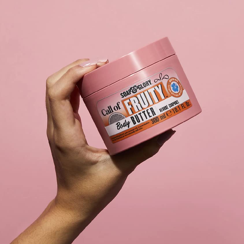 Soap & Glory Call of Fruity Body Butter 300ml pink jar