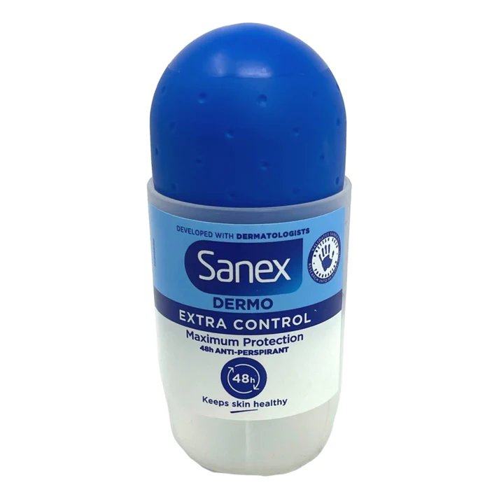 Sanex Dermo Extra Control blue roll-on antiperspirant deodorant 50ml