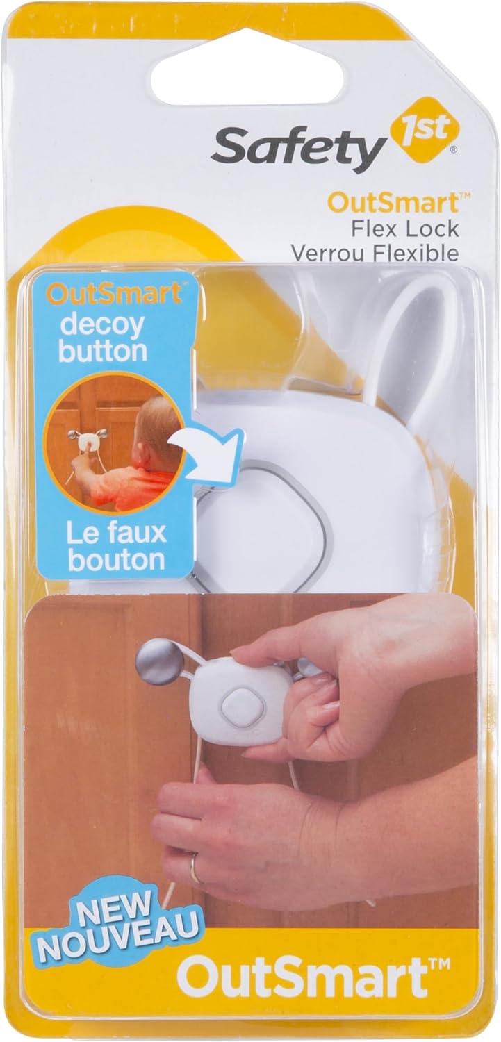 Safety 1st OutSmart Flex Lock white child safety latch device