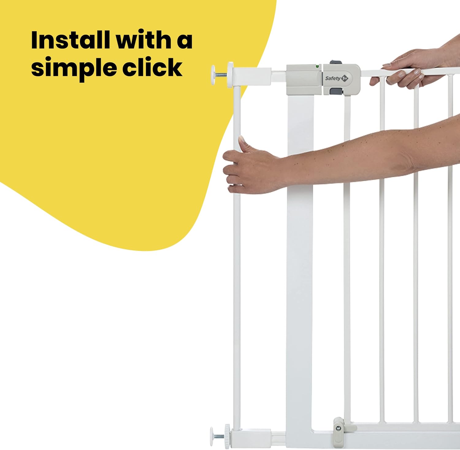 Safety 1st white metal gate extension 7cm with easy close mechanism
