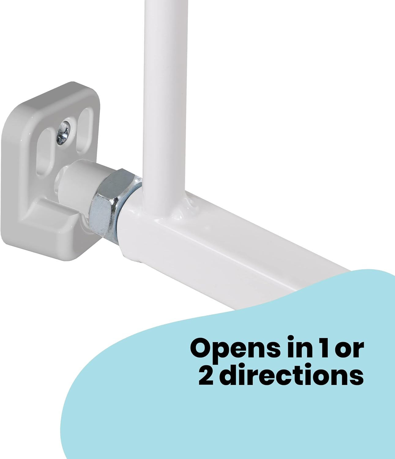 Safety 1st white metal extending wall-fix safety gate with extending arm