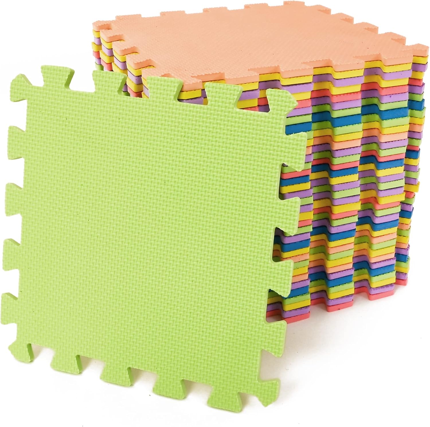 M.Y Royal Court interlocking EVA foam playmats, nine-piece multicoloured set