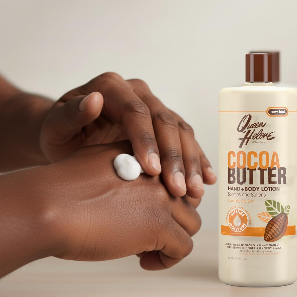 Queen Helene Cocoa Butter Hand and Body Lotion 16 oz bottle for extremely dry skin