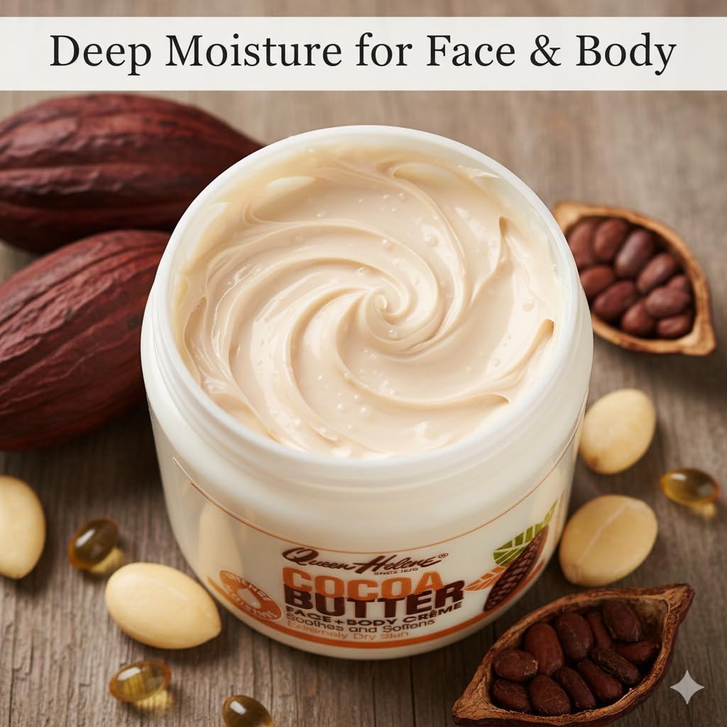 Queen Helene Cocoa Butter Creme moisturiser 15 ounces jar for face and body