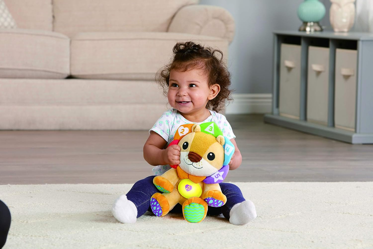 LeapFrog Lullaby Lights Lion soft toy with interactive features and colourful details