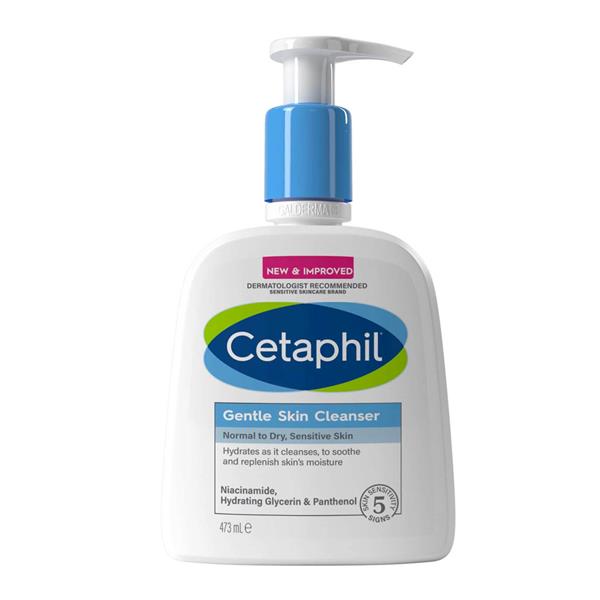 Cetaphil Gentle Skin Cleanser 473ml pump bottle with blue cap