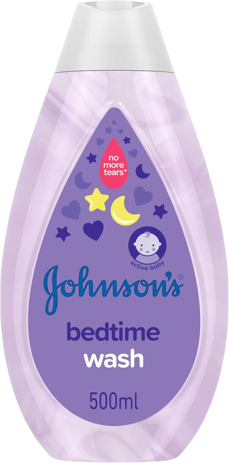 Johnson's Baby Bedtime Wash 500ml purple bottle with white cap