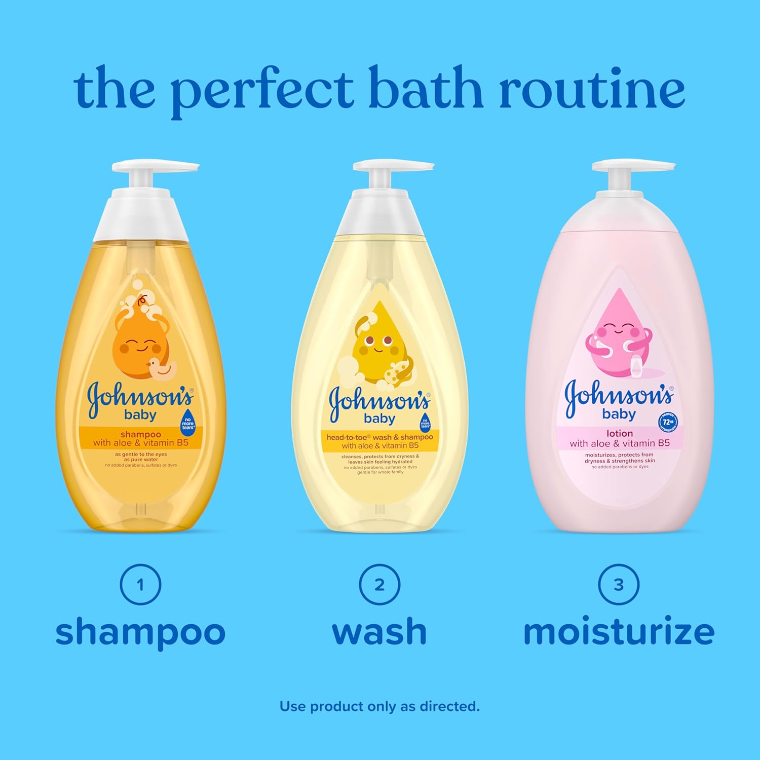 Johnson's Baby pink lotion with aloe and vitamin B5, 500ml bottle