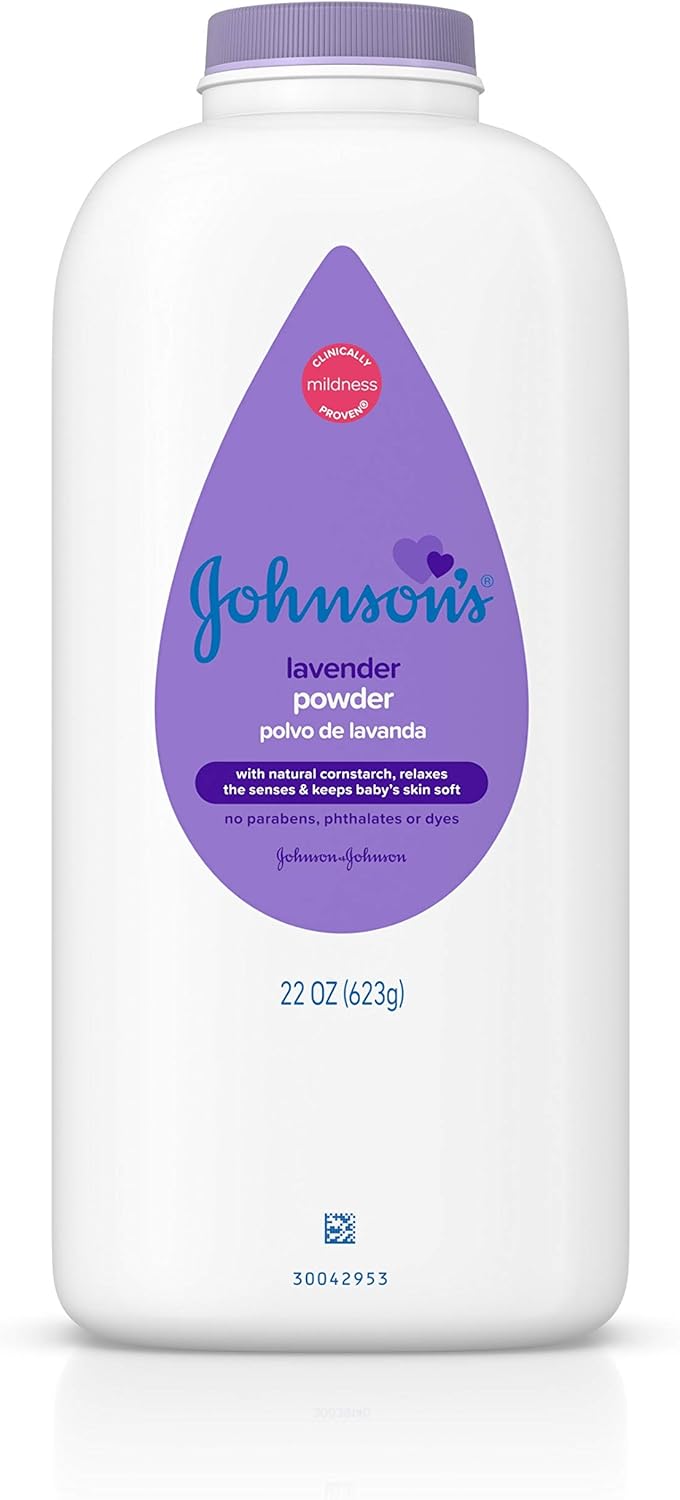 Johnson's Calming Lavender Baby Powder 623g large white bottle purple cap