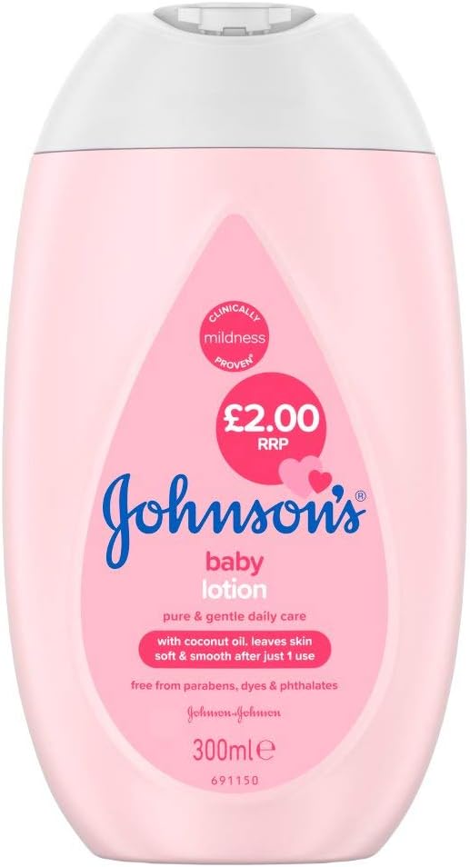 Johnson's Baby Lotion 300mL pink bottle with white cap