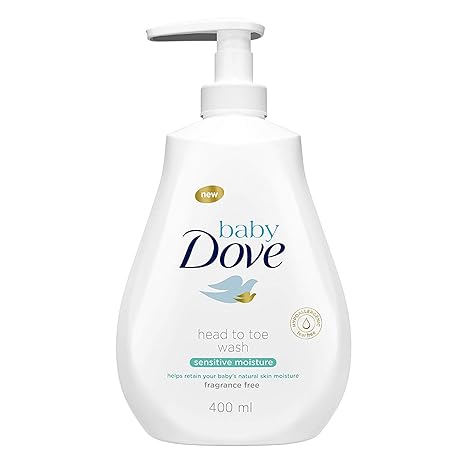 Baby Dove Head to Toe Wash fragrance free 400ml sensitive moisture