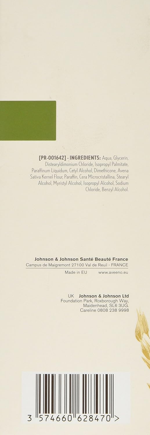Aveeno Moisturising Lotion 500ml bottle with ingredients list and barcode
