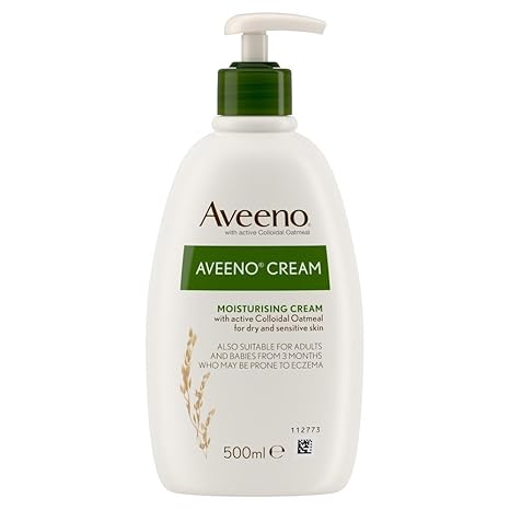 Aveeno Moisturising Cream 500ml pump bottle with oat extract