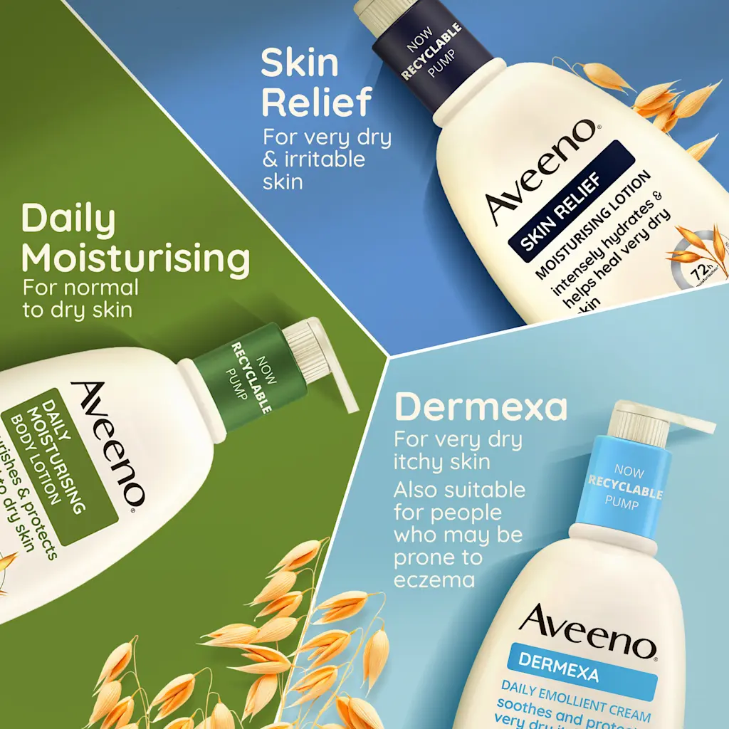 Aveeno Daily Moisturising Hand Cream 75ml tube with pump dispenser