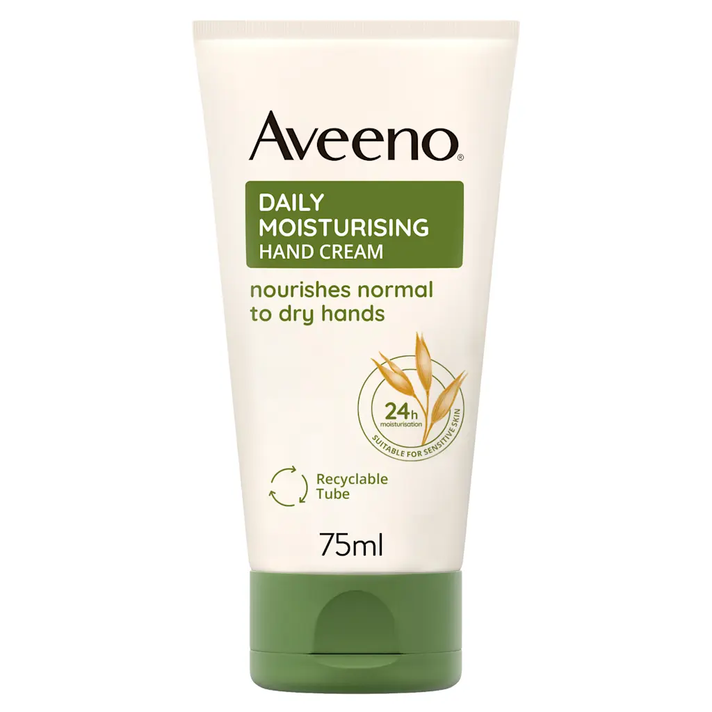 Aveeno Daily Moisturising Hand Cream 75ml tube with green cap