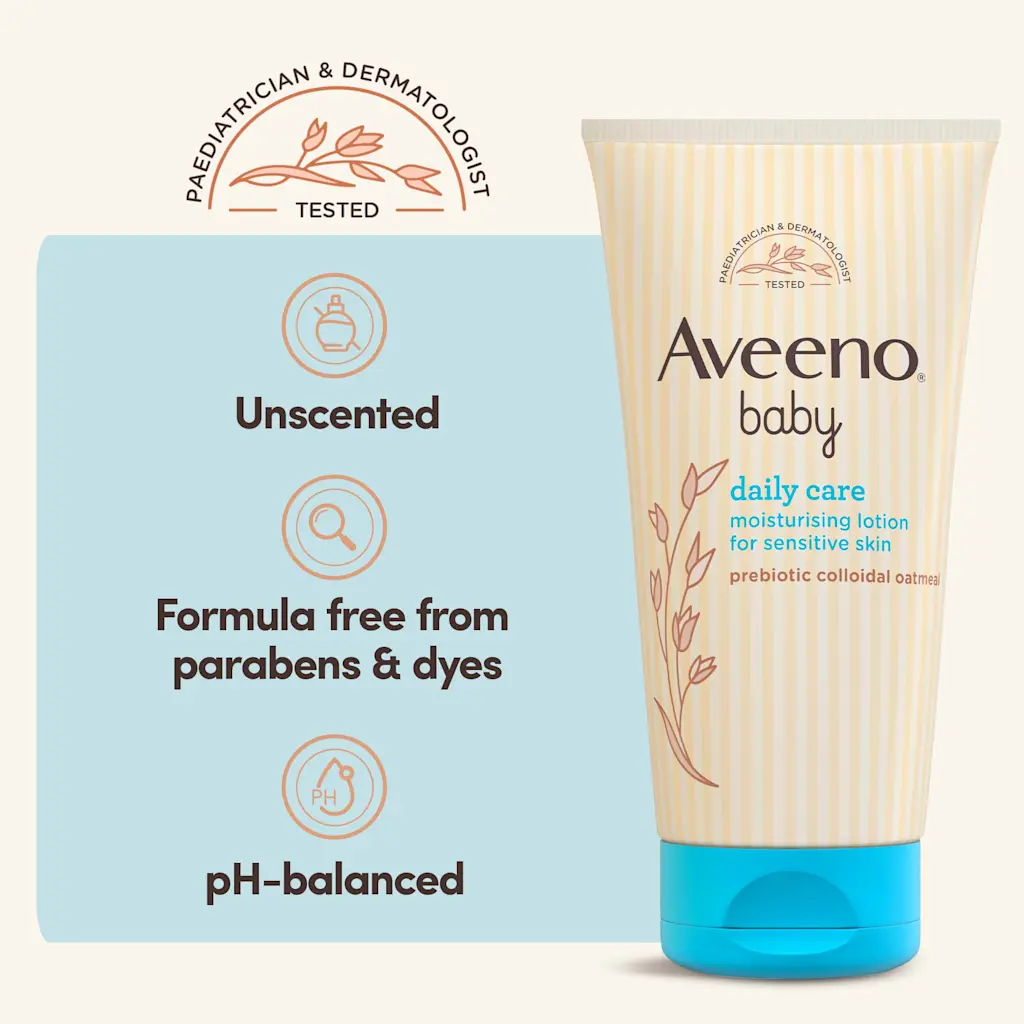 Aveeno baby daily care moisturising lotion for sensitive skin 150ml tube
