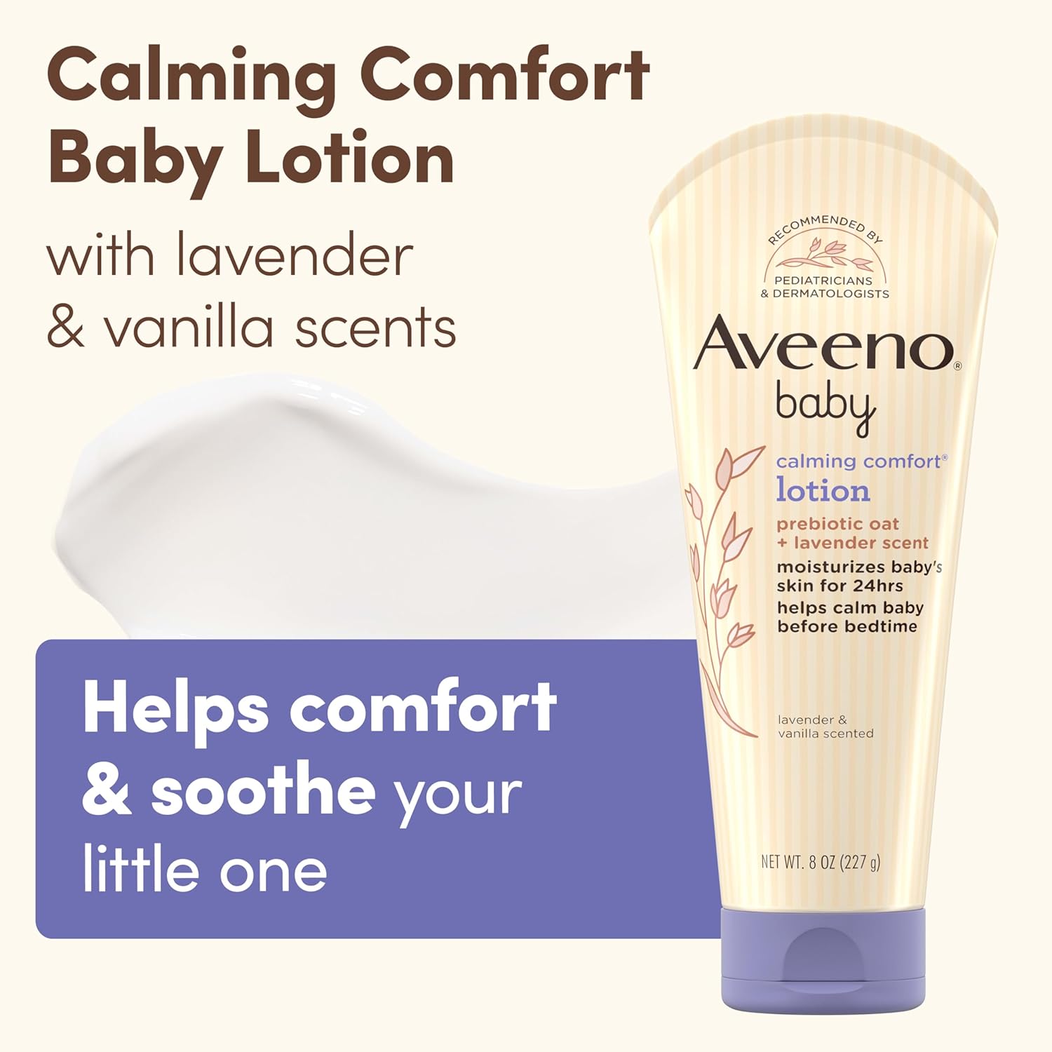 Aveeno Baby Calming Comfort Lotion 227g with lavender and vanilla