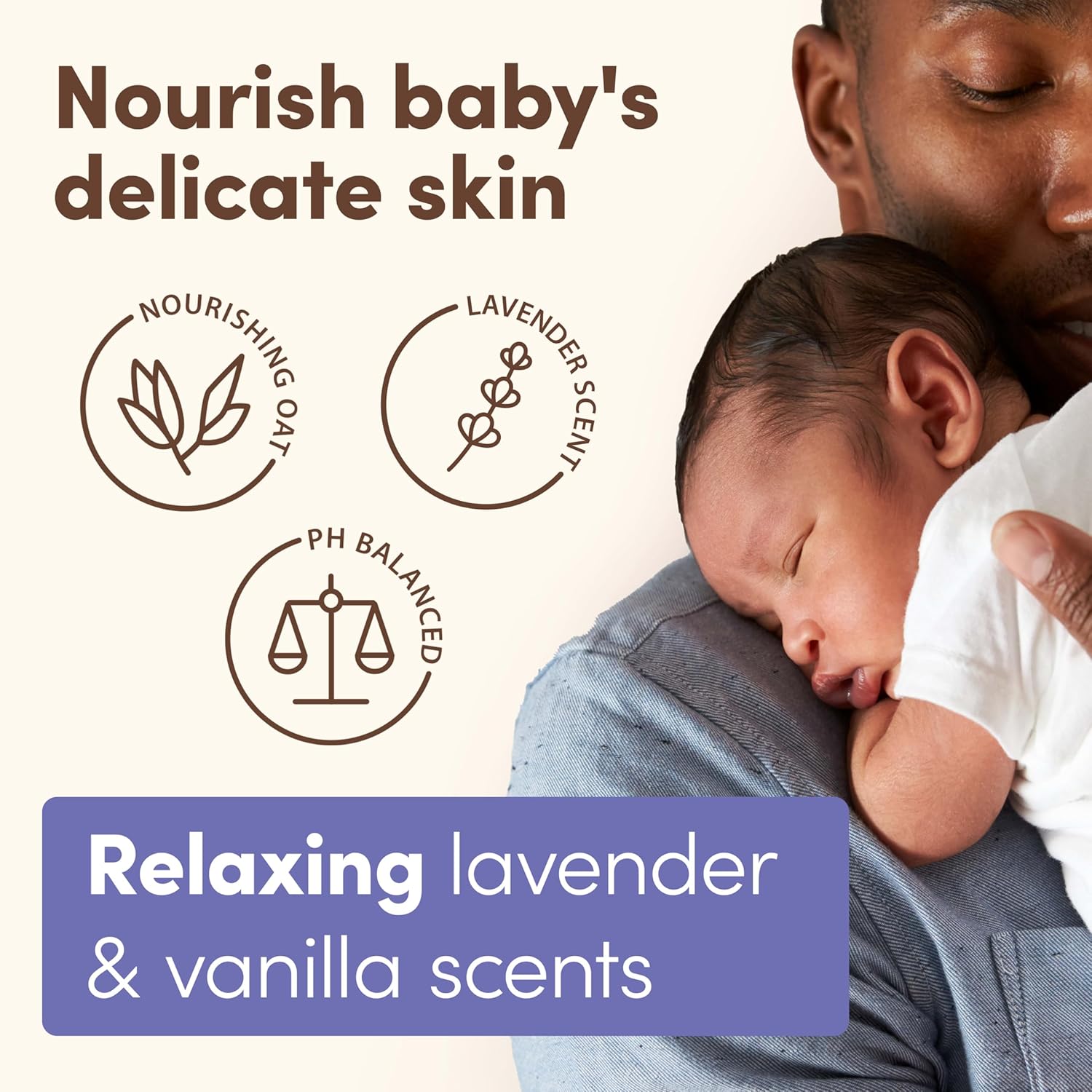Aveeno Baby Calming Comfort Lotion 227g with lavender and vanilla scents