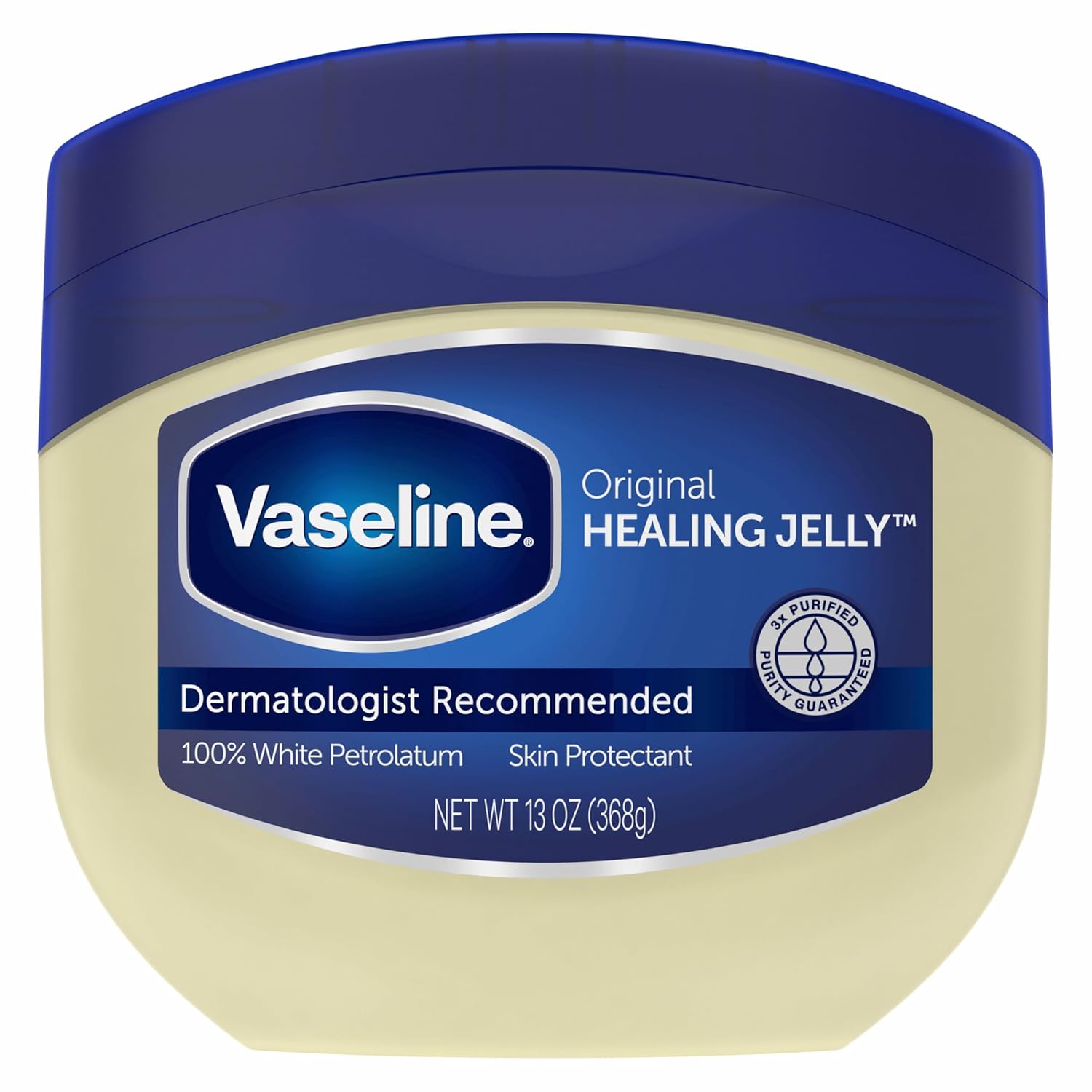 Vaseline Original Healing Jelly 13 oz white petroleum skin protectant jar