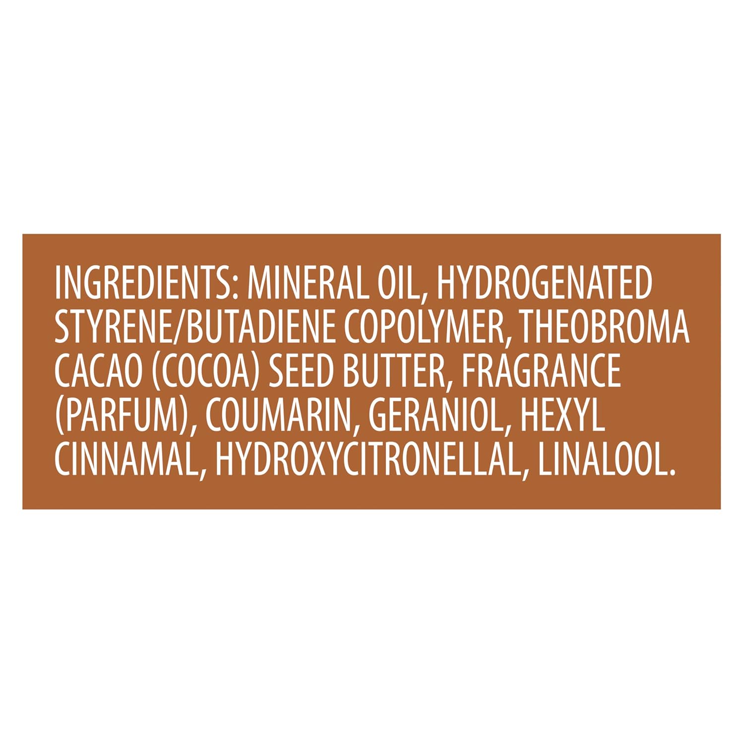 Vaseline Intensive Care Cocoa Radiant Body Gel Oil 200ml bottle ingredients label