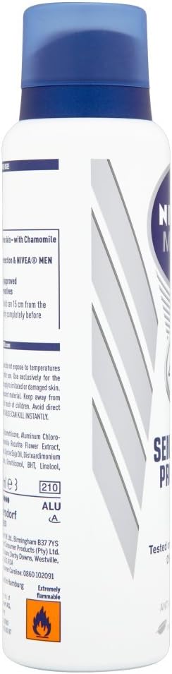 NIVEA MEN Sensitive Protect anti-perspirant deodorant spray 150ml blue white can