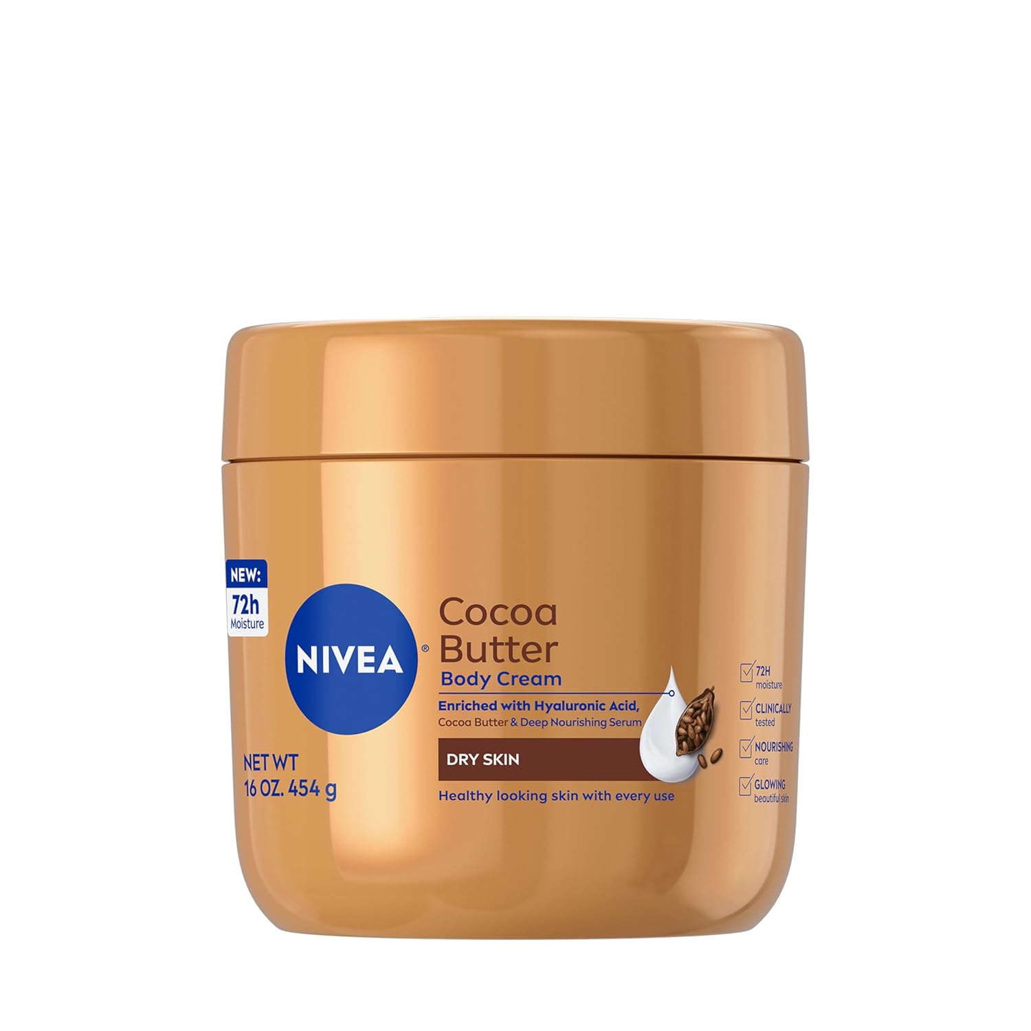 NIVEA Cocoa Butter Body Cream 400ml jar for dry skin