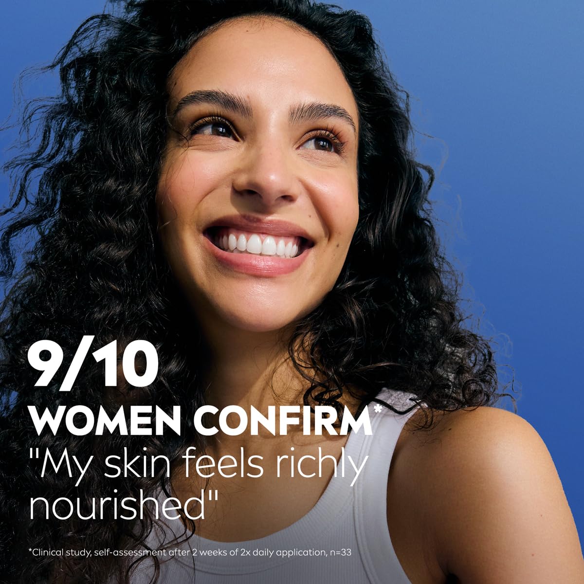 NIVEA Cocoa Butter Body Cream 400ml jar with woman model