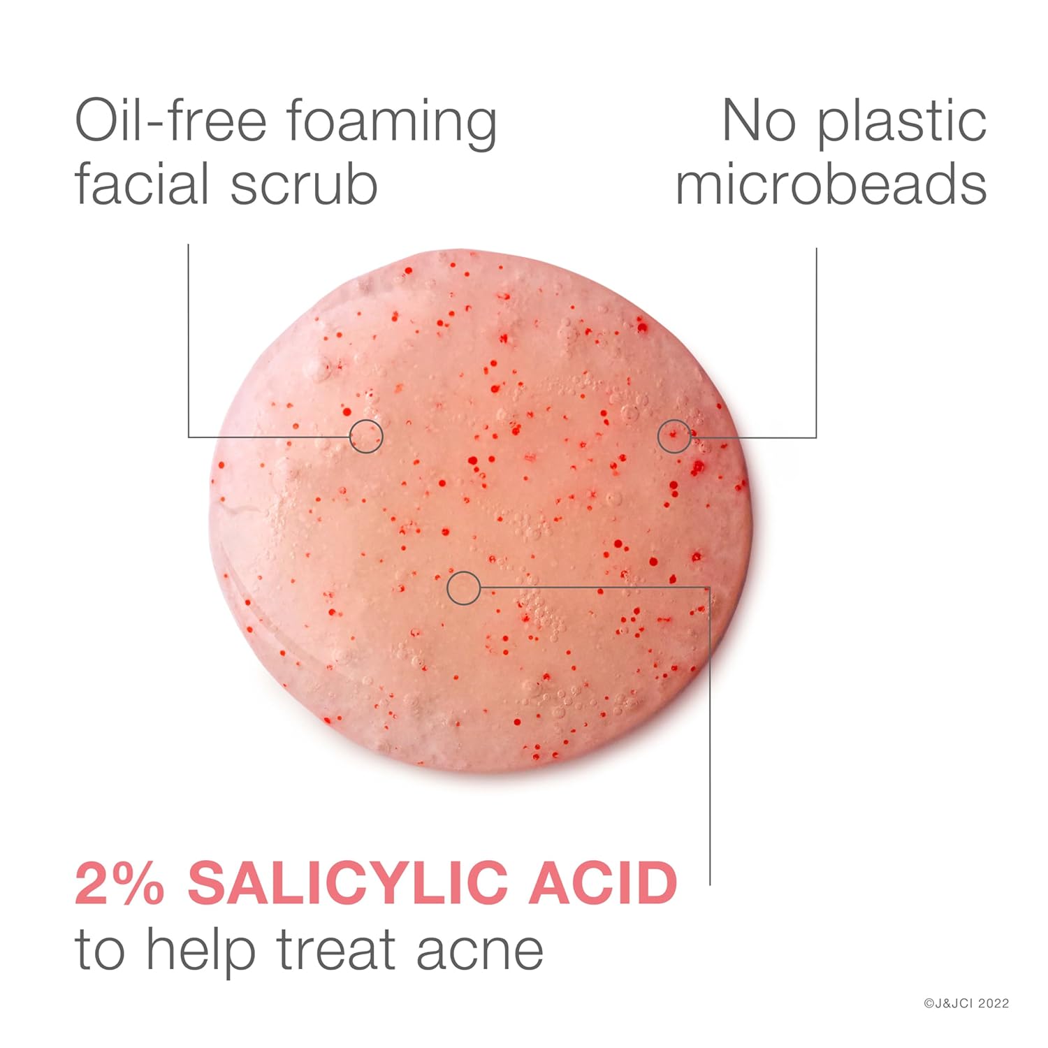 Neutrogena Oil-Free Acne Wash pink grapefruit foaming scrub 198ml bottle