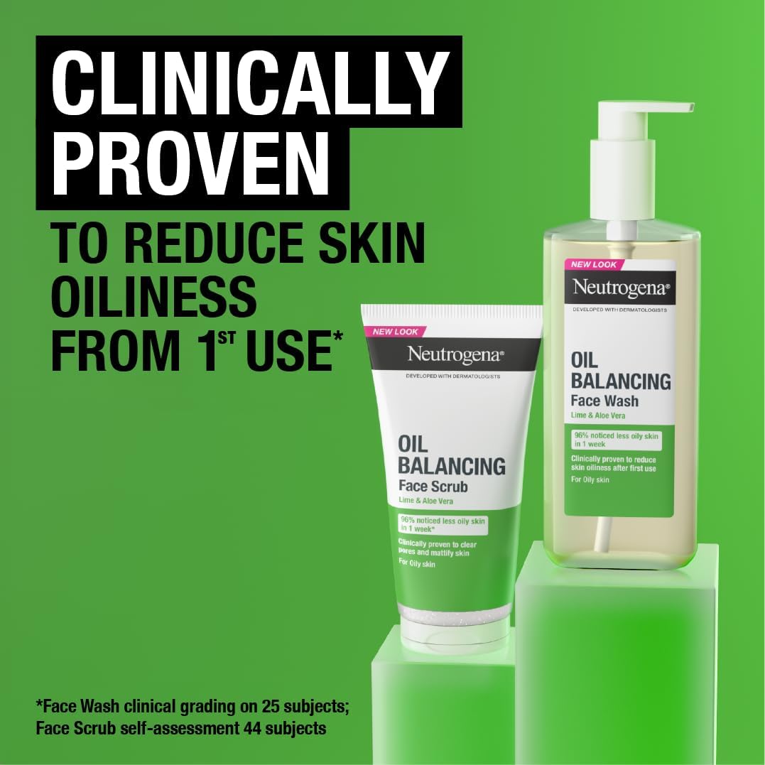 Neutrogena Oil Balancing Facial Wash 200ml with pump dispenser for oily skin