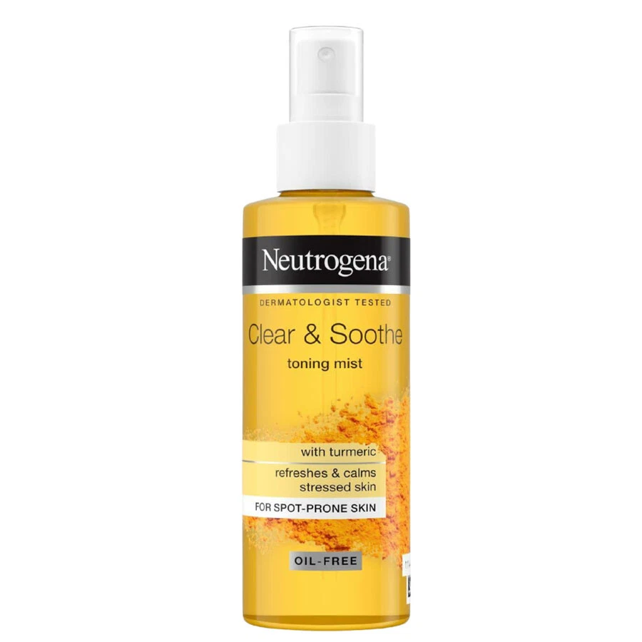 Neutrogena Clear & Soothe toning mist 125ml with turmeric for spot-prone skin