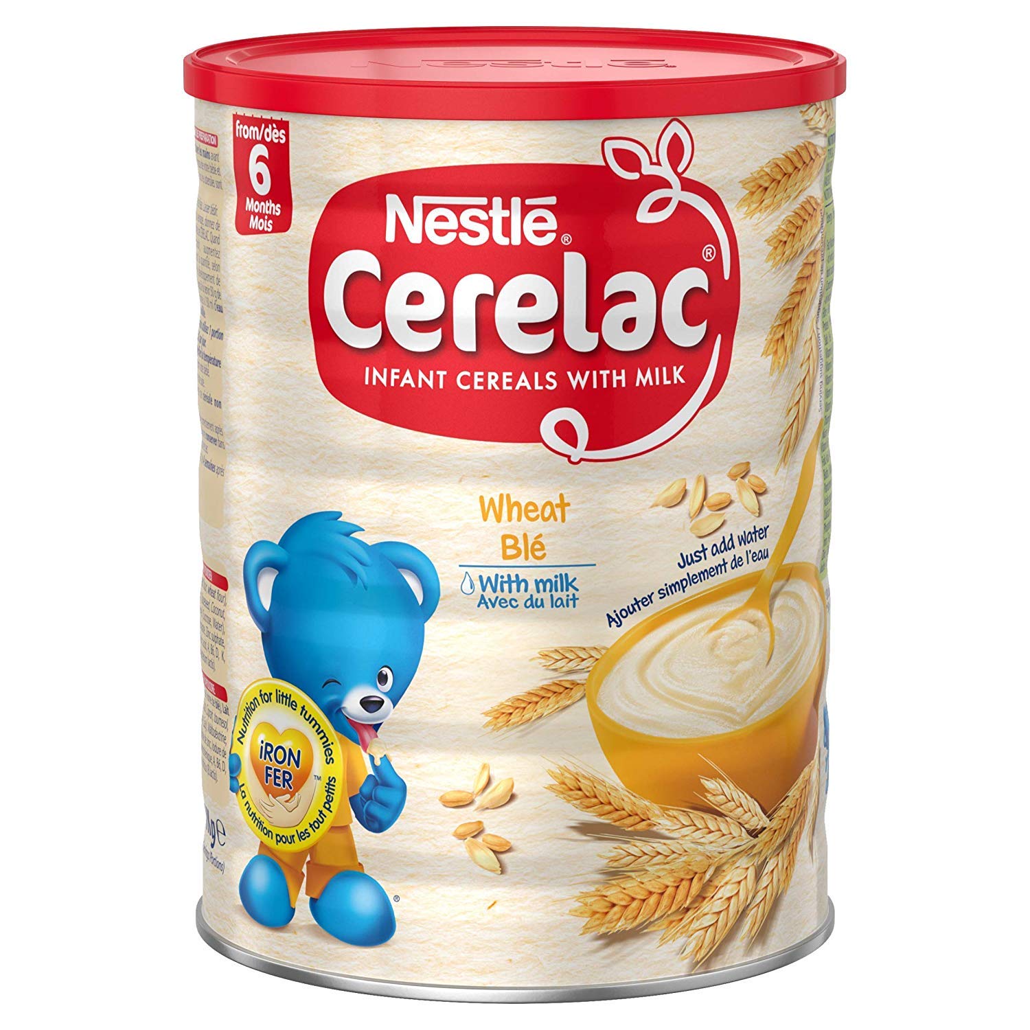 Nestlé Cerelac Wheat with Milk infant cereal 1kg tin for six months