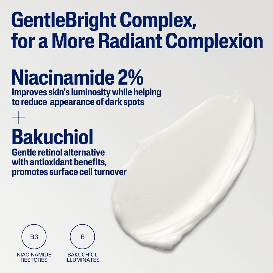 Cetaphil Health Radiance Renewing Cream 48g white jar with niacinamide and bakuchiol