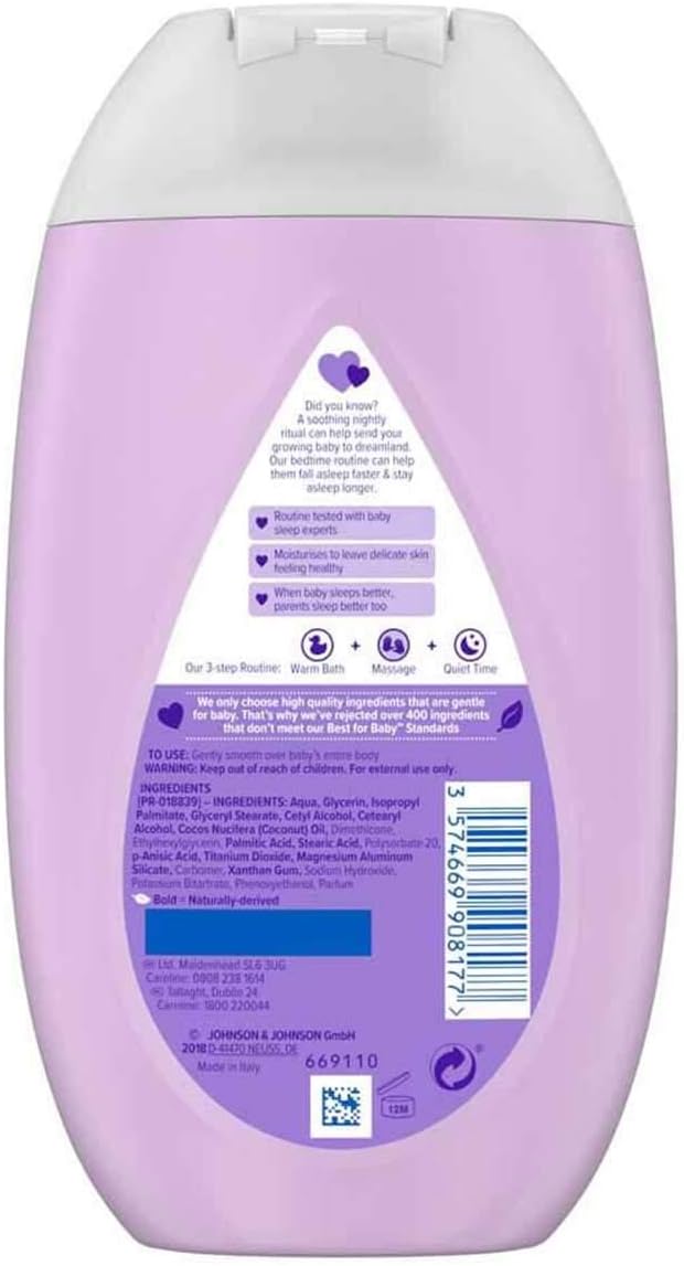 Johnson's Baby Bedtime Lotion purple bottle 300 ml