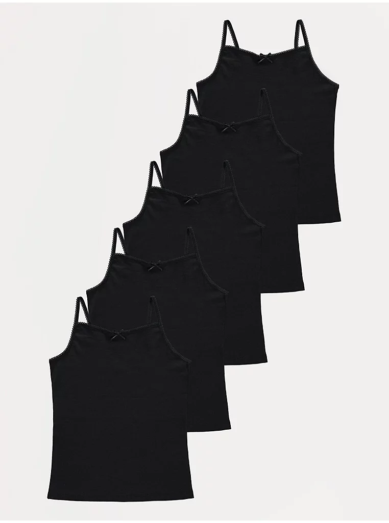 George black school vests five pack girls camisole tops