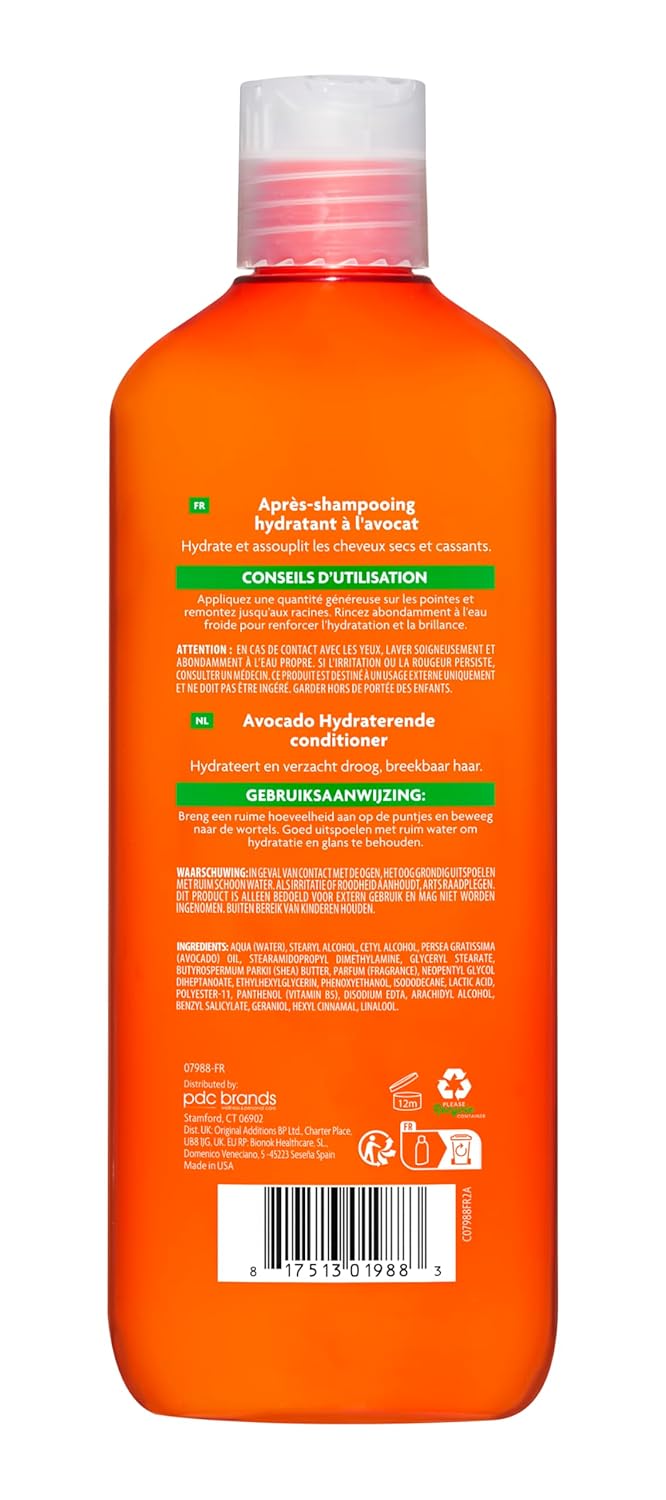 Cantu Avocado Hydrating Cream Conditioner 400ml orange bottle with clear cap
