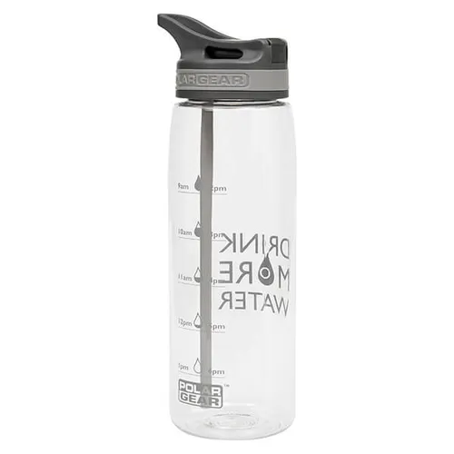 Polar Gear Aqua Curve 750ml Tritan Tracker Bottle with grey cap