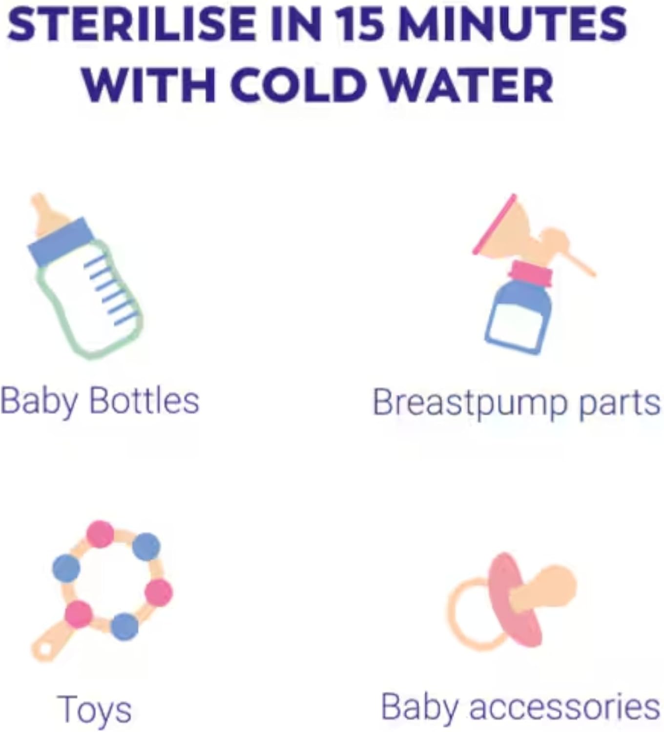 Milton Sterilising Fluid 500ml bottle for baby bottles and accessories