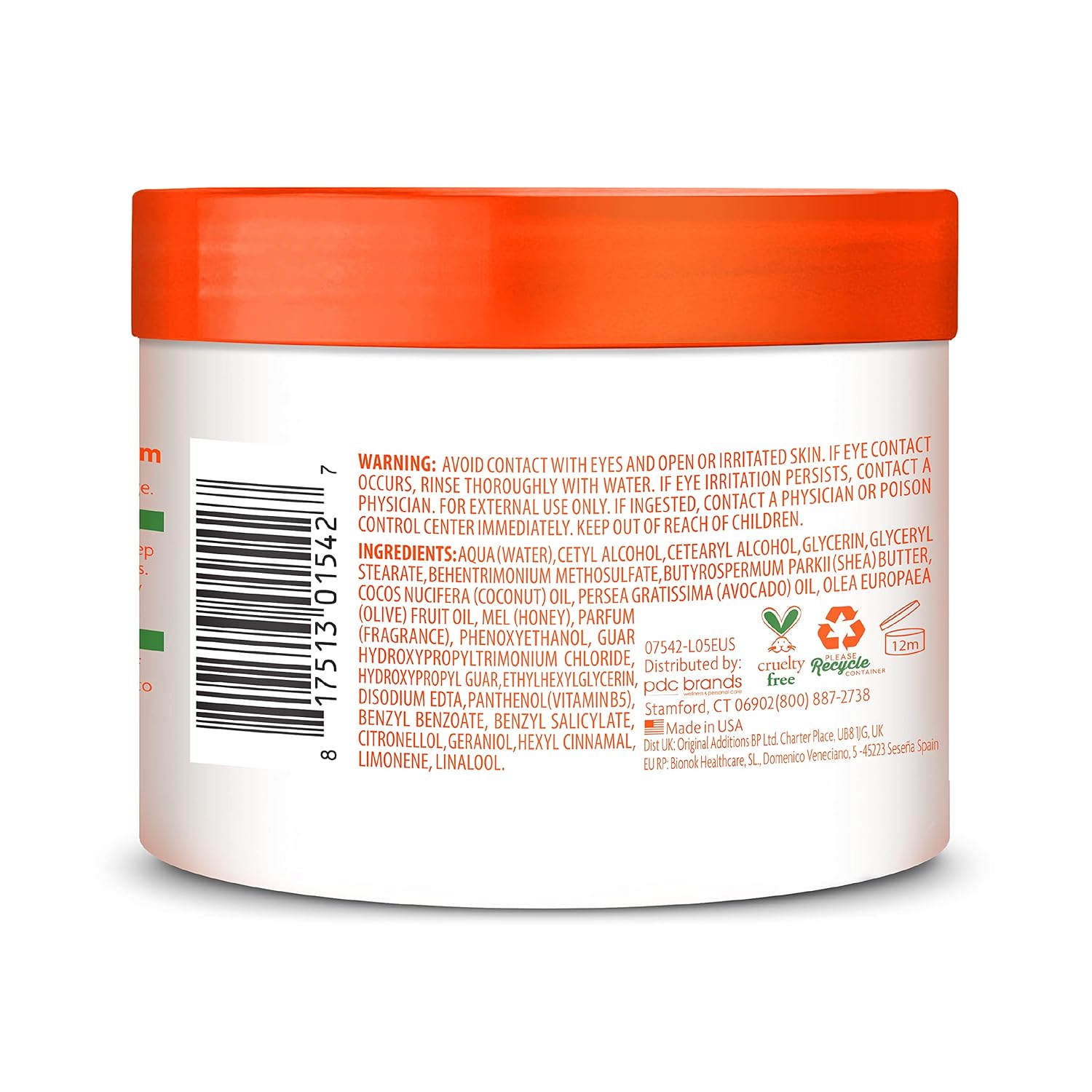 Cantu Care for Kids Leave-In Conditioner 283g jar with orange lid